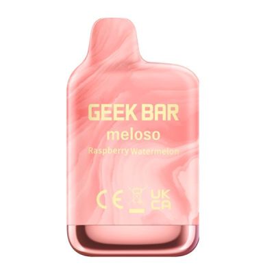 Geek Bar Meloso Mini 1500 Raspberry Watermelon Disposable Vape - Black Coral
